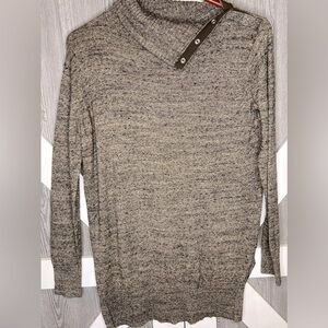 B15.5 GAP Snap Turtleneck Sweater Long Sleeve Tan/Brown XS